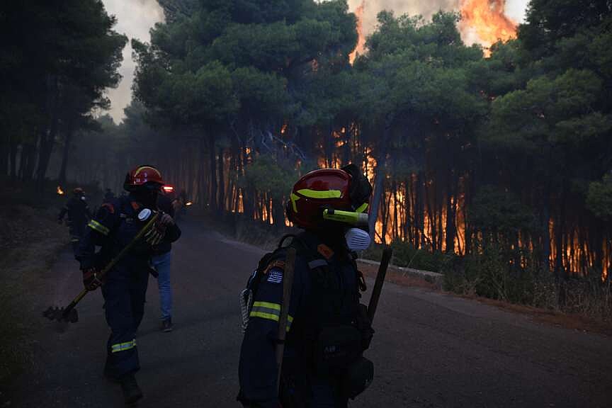 Europe wildfire emergency eases