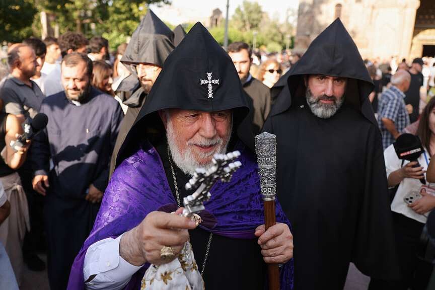 Head of Armenian church goes on trial