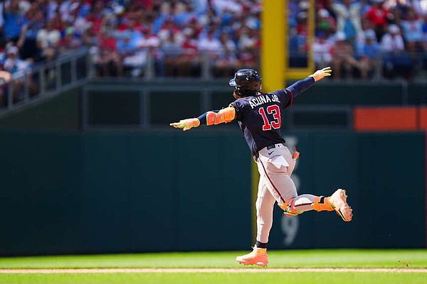 Acuna's milestone hit lifts Braves over Phillies | Northwest Arkansas Democrat-Gazette