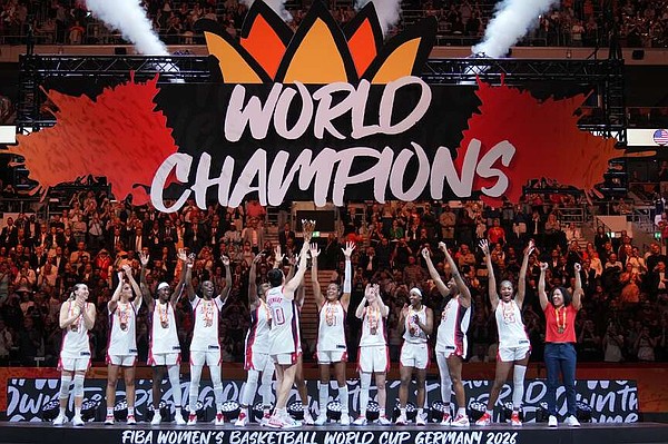 Wins fifth straight women's FIBA World Cup title, beating France 97-79 | Northwest Arkansas Democrat-Gazette