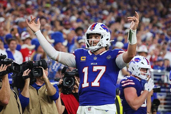 Josh Allen opens the Bills' new stadium with a 5-TD outing in a 41-31 win over the Lions | Northwest Arkansas Democrat-Gazette