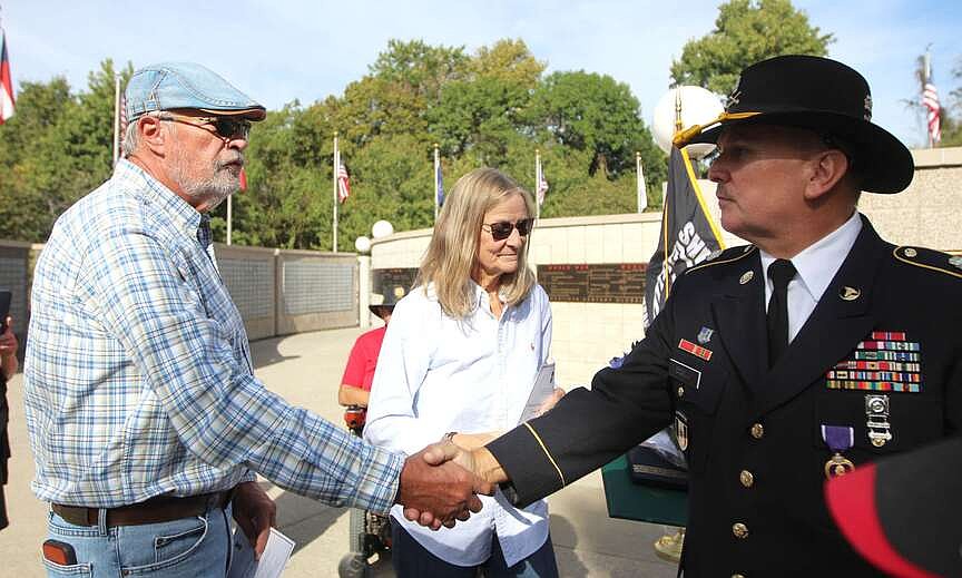 Pea Ridge resident honored with Purple Heart, 17 years post-injuries from Iraq Pea Ridge resident honored with Purple Heart, 17 years post-injuries from Iraq