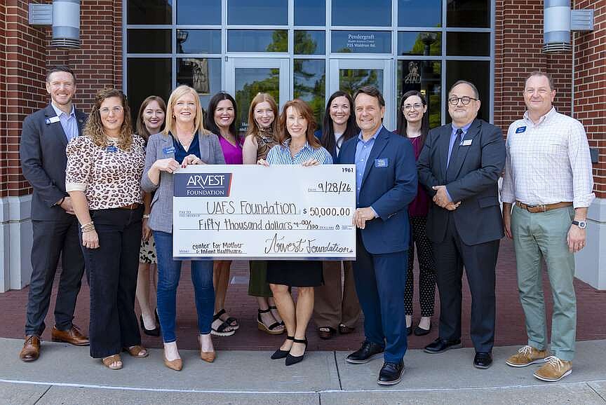 Arvest Foundation awards $50,000 to UAFS Foundation; grant to support new Center for Mother and Infant Healthcare