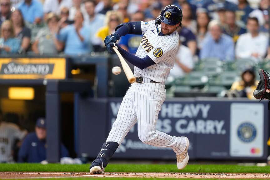 MLB - best Brewers score in bunches but rarely homer , upending baseball launch - angle revolution | The Arkansas Democrat - Gazette