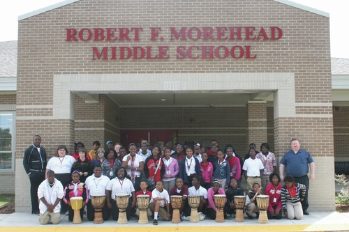 A&S Center provides African drums to students at Dollarway middle school