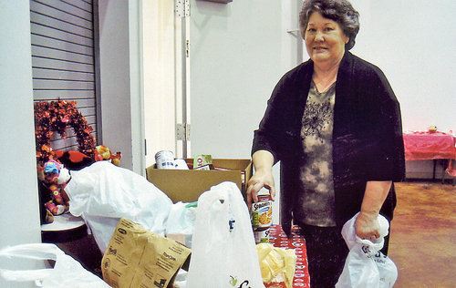 Grace Willing Workers EHC nearing goal of 500 donated food items