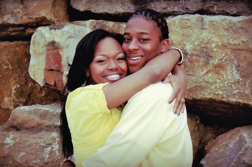 Alexzandrea Young and James Honorable exchange wedding vows