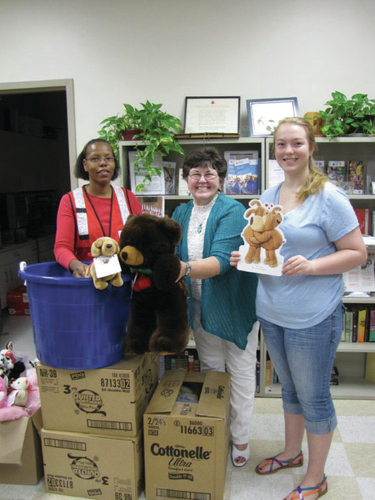 Hawley Memorial UMC donates stuffed animals to Red Cross