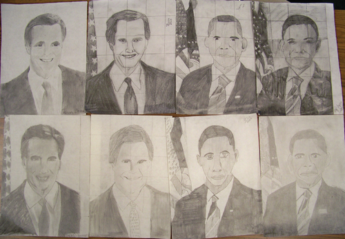 Star City art students choose Obama over Romney