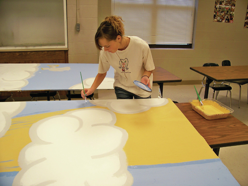 Star City art club provides artwork for live Christmas card presentation