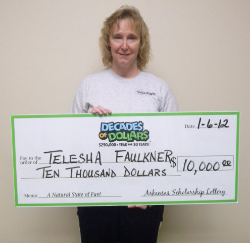 PB woman wins $10,000 in lottery