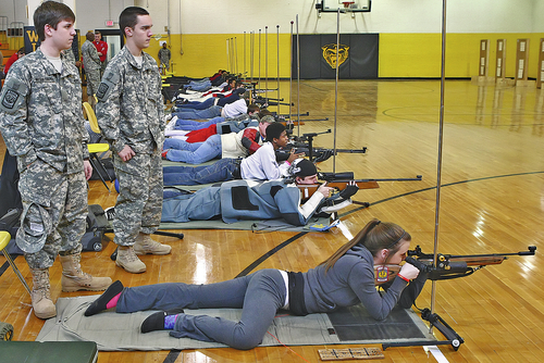Watson Chapel JROTC hosts air rifle competition