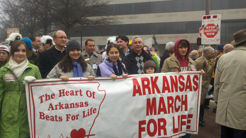 Local students attend LR march