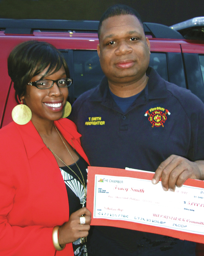 Pine Bluff firefighter receives award