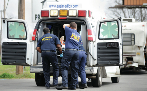 Two-vehicle accident on U.S. 65