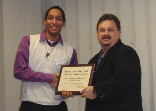 UAPB student receives American Fisheries Society award