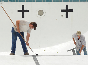 Pool painted