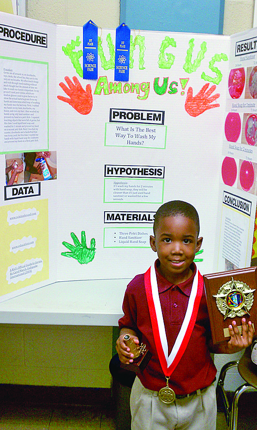 Kindergartner wins K-3 science fair