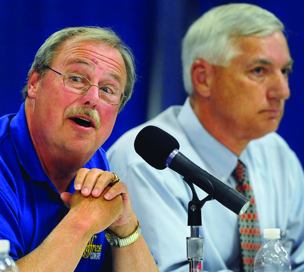 Stating their cases: Candidates participate in PB forum