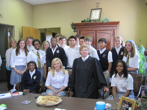 St. Joseph students visit judge’s courtroom