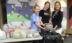 Pull tabs collected for charity