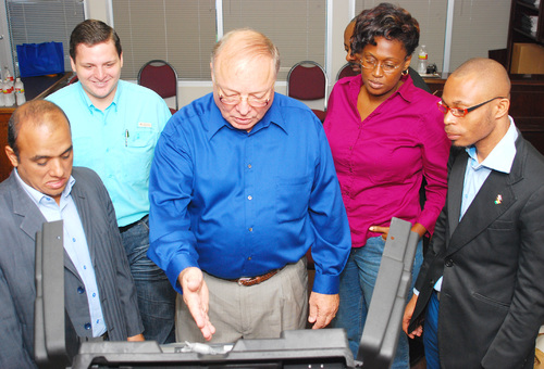 International visitors get lesson in election process