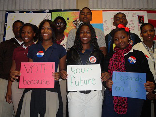 Jack Robey students hold a mock election