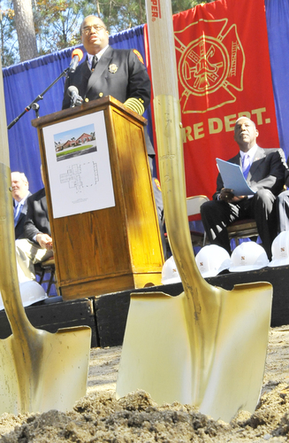 Fire house party  groundbreaking held for new station