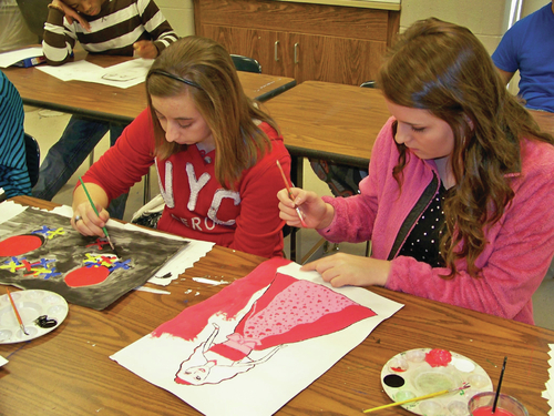 Star City art students create paintings based on classic toys