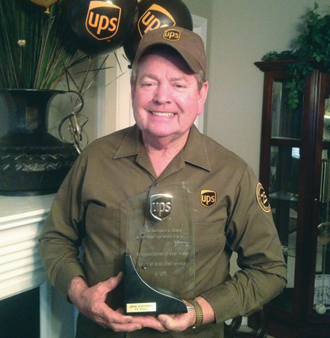 Cleveland County man retires from UPS after 35 years of service