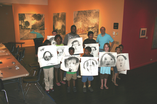 In the gallery with David Bailin  Generations come together to learn the art of charcoal drawing