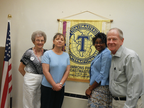 Simmons First Toastmasters club elects new officers