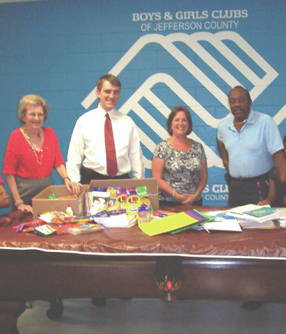 Kiwanis Club of Pine Bluff donates school supplies