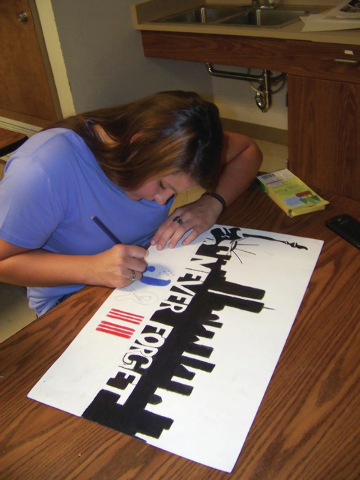 Students use art to express opinions on world issues