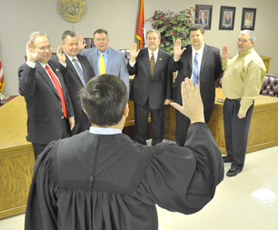 Aldermen sworn in