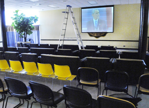 Small group attends watch party at UAPB