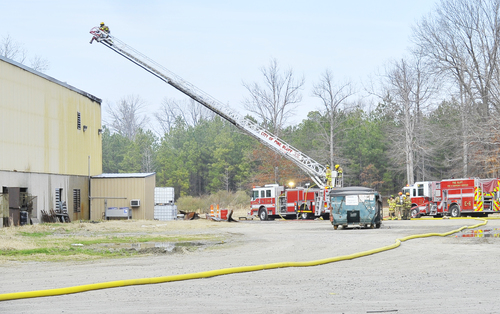 No injuries reported in industrial fire