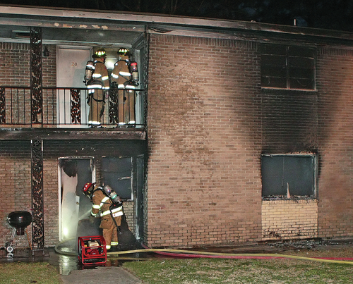 No one injured at apartment fire Tuesday night