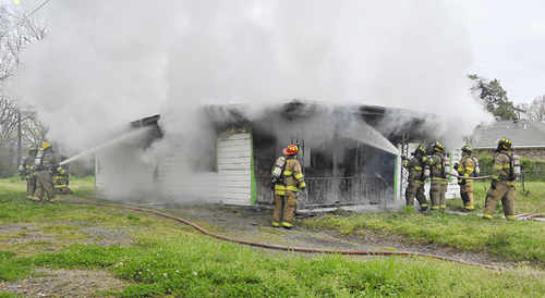 Fire destroys house Thursday