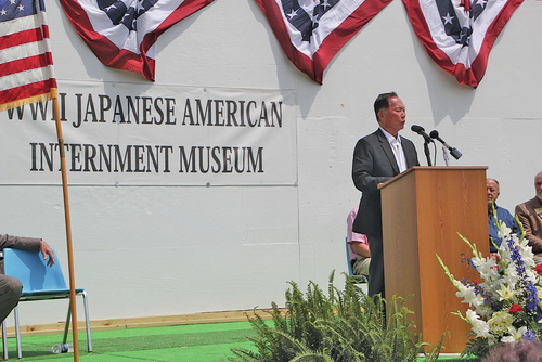 Takei recalls internment, helps dedicate Japanese-American Musuem