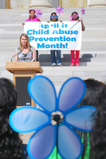 Advocates champion prevention programs for child abuse at rally