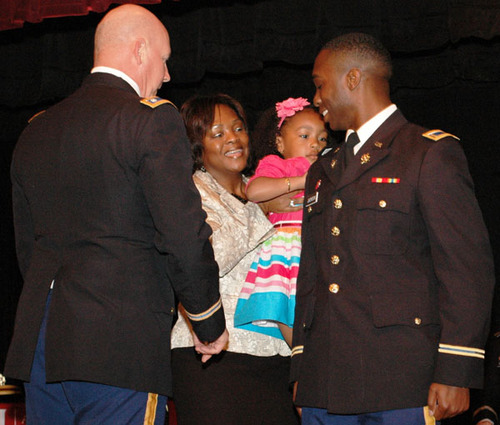 ROTC cadet becomes second lieutenant