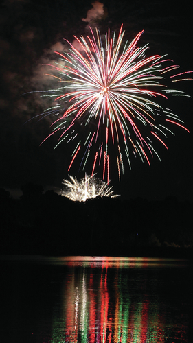 Lighting up the sky
