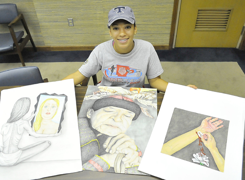 YOUNG ARTIST Local student making name for herself