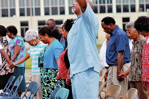 Prayer rally draws faithful