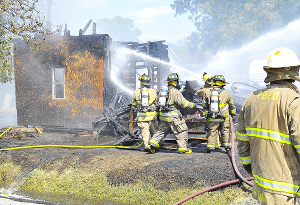 Friday residential fire started by illegal burning