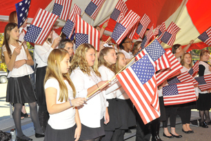 Patriotic theme highlights ceremony
