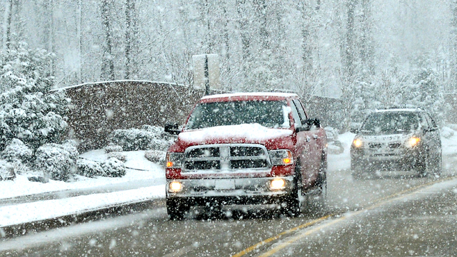 Consider safety when traveling in snow, ice