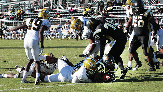 Lions find ground game in freshmen