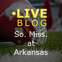 LIVE BLOG: Arkansas vs. Southern Mississippi